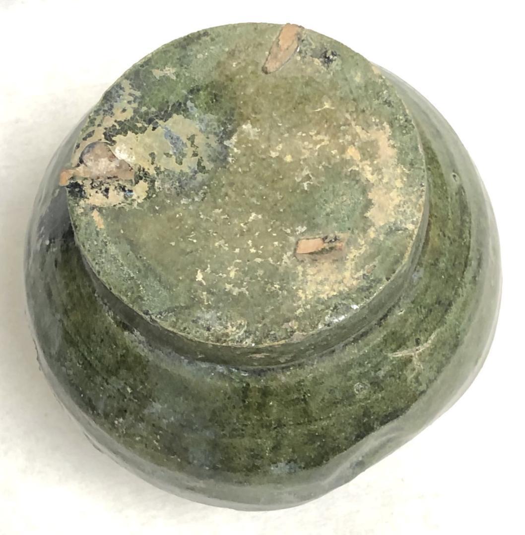 中国・後漢時代 1世紀 漢緑釉 緑釉壷 伝世品焼物 保証 ウブ品 WWTT205