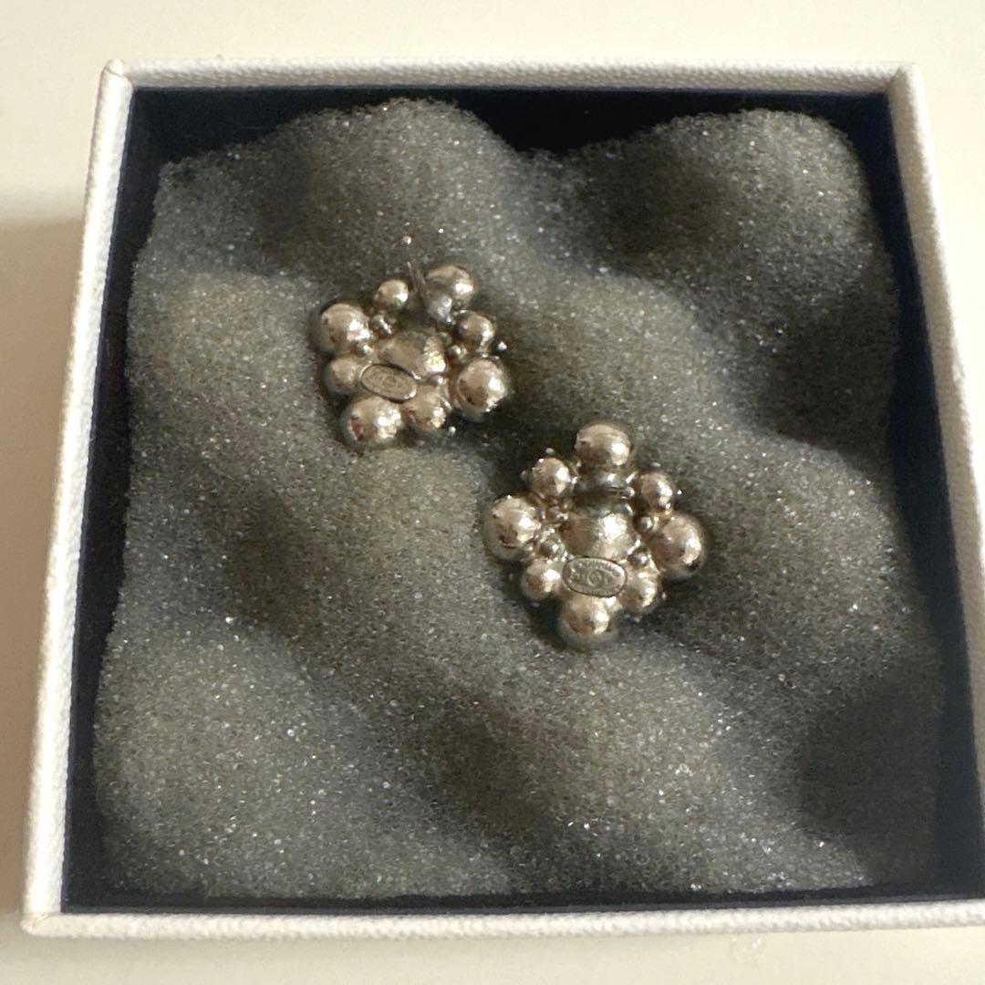 CHANEL シャネル ラインストーン ピアス 訳あり