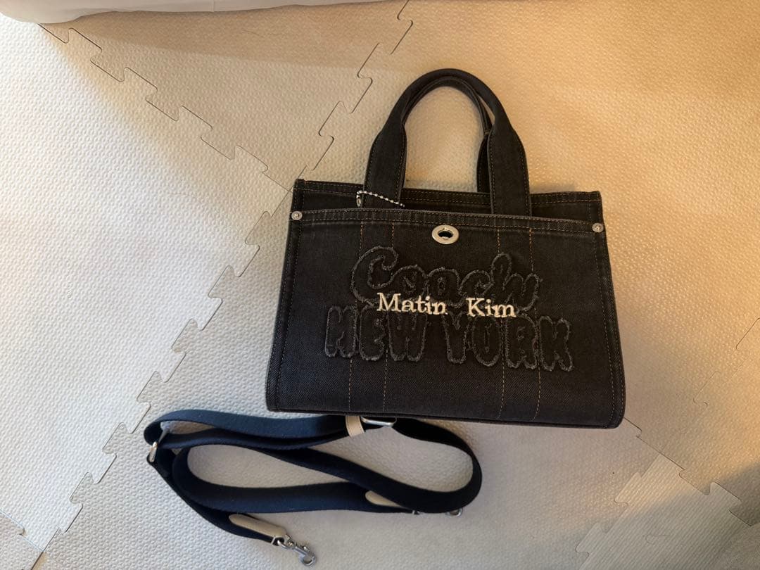 美品‼️Coach Matin Kim ブラック ハンドバッグ