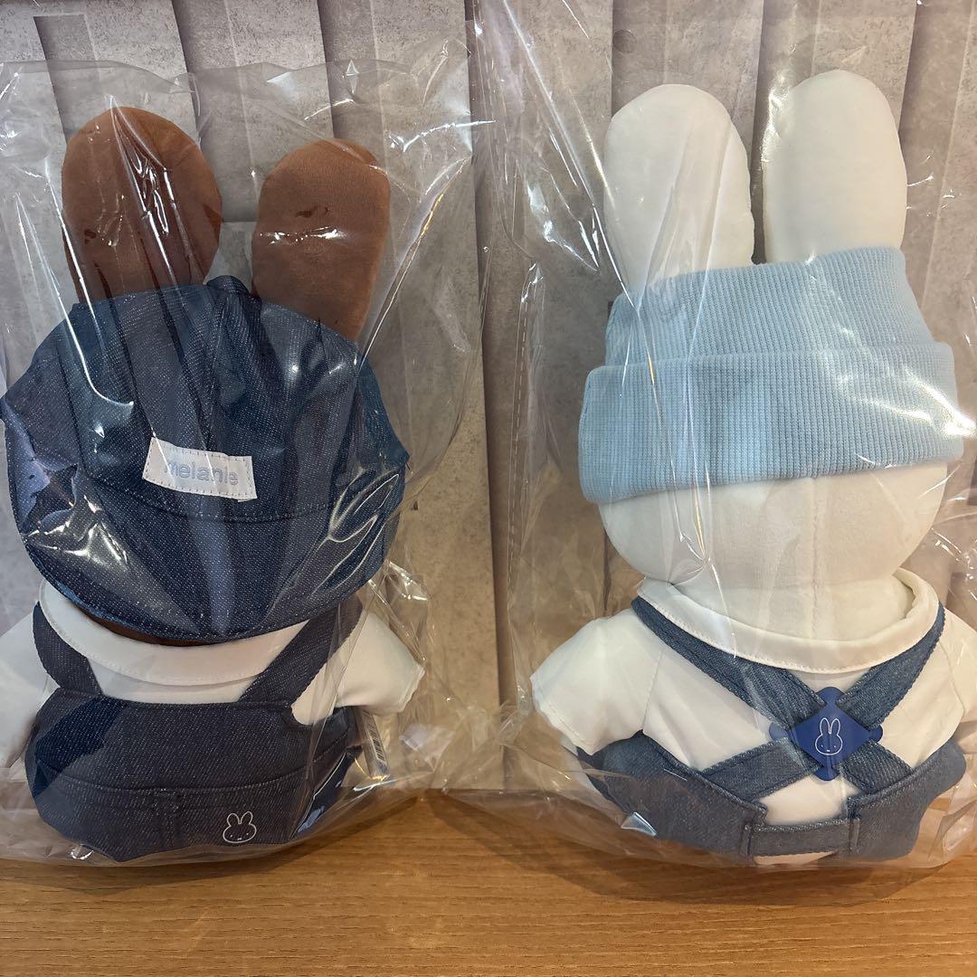 【ソウル限定❣️最安❣️】ミッフィー miffy ぬいぐるみ2体セット デニム