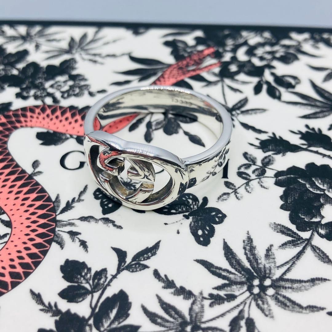 極美品✨ GUCCI グッチ リング インターロッキング AG925 #21