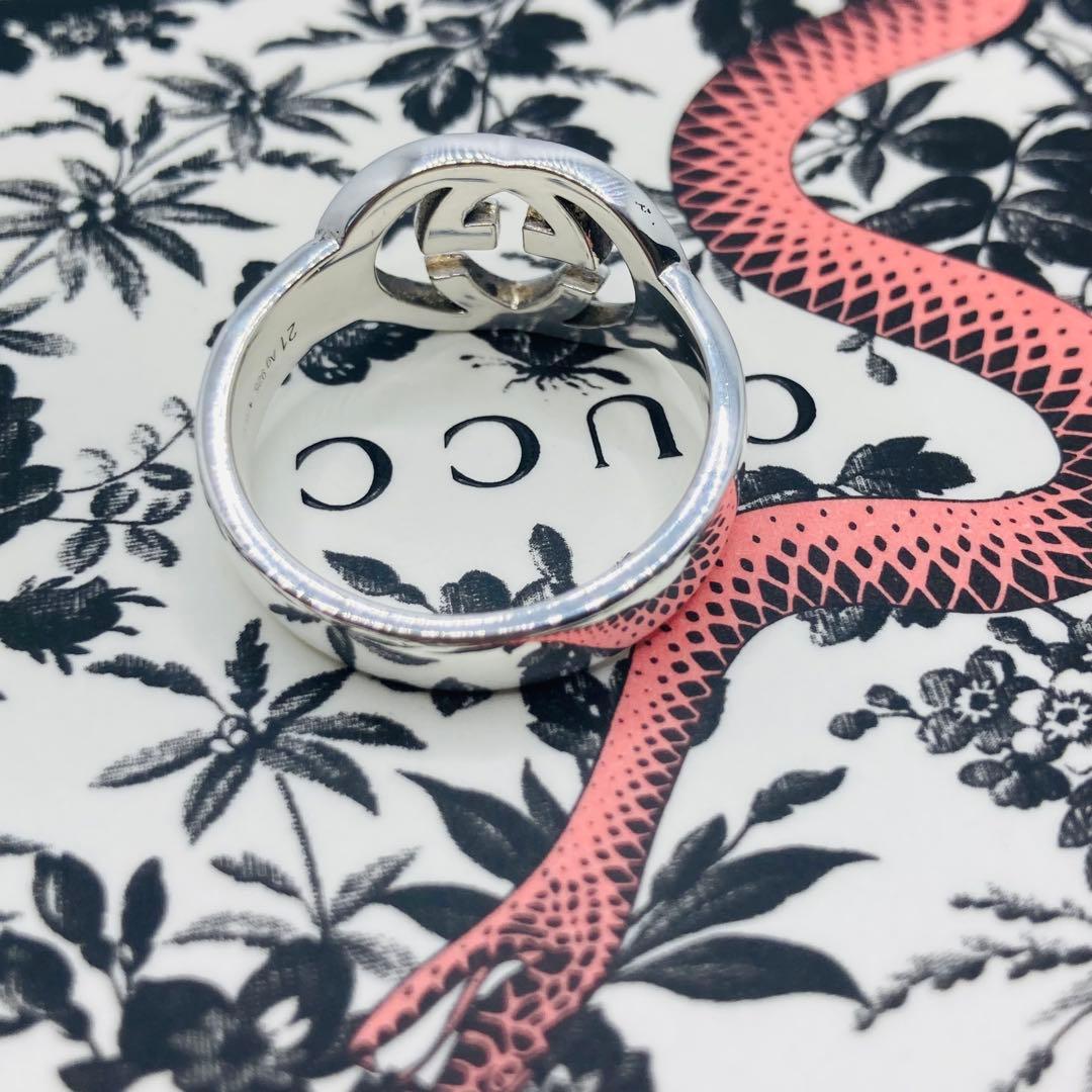 極美品✨ GUCCI グッチ リング インターロッキング AG925 #21