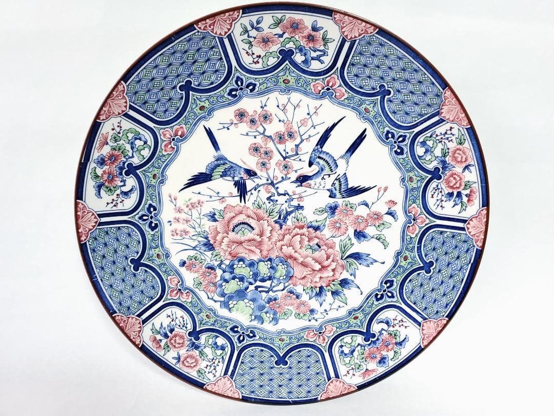 富永陶園 昭栄製陶日本製　有田焼　新牡丹花鳥皿