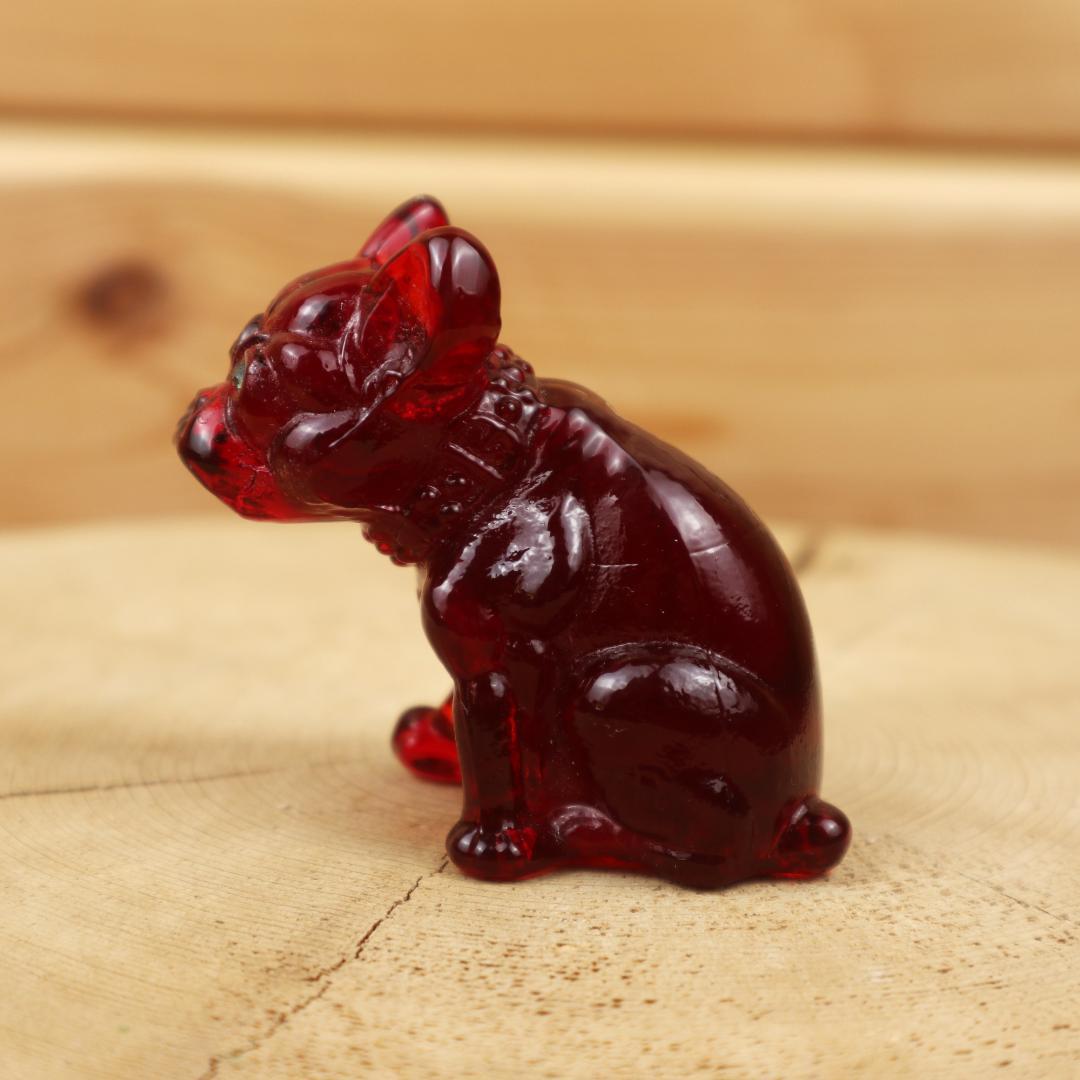 ウエストモアランド ガラス ブルドッグ Westmoreland アンティーク