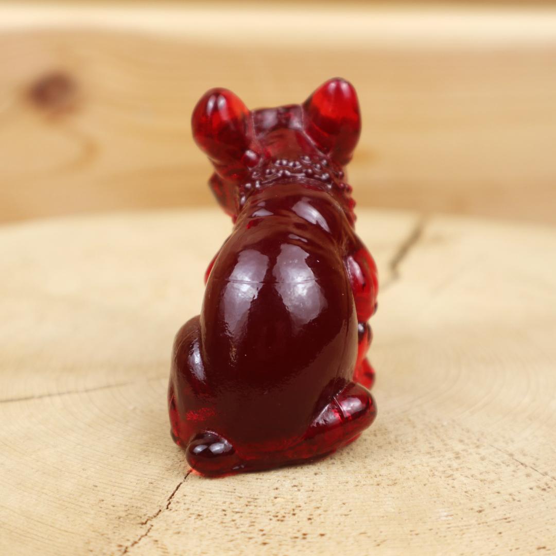 ウエストモアランド ガラス ブルドッグ Westmoreland アンティーク