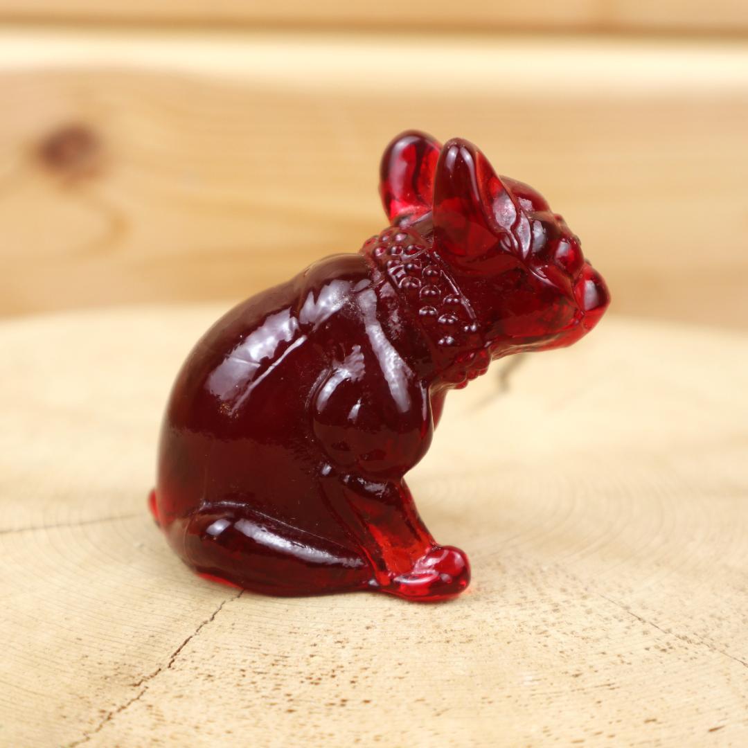 ウエストモアランド ガラス ブルドッグ Westmoreland アンティーク