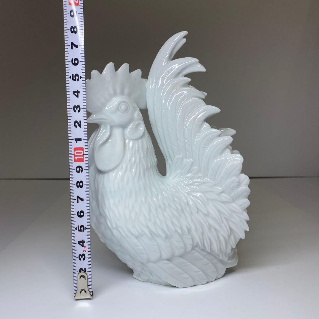 十二代 酒井田柿右衛門 鶏置物 H20cm 東キ7-1206☆1F トヒニト