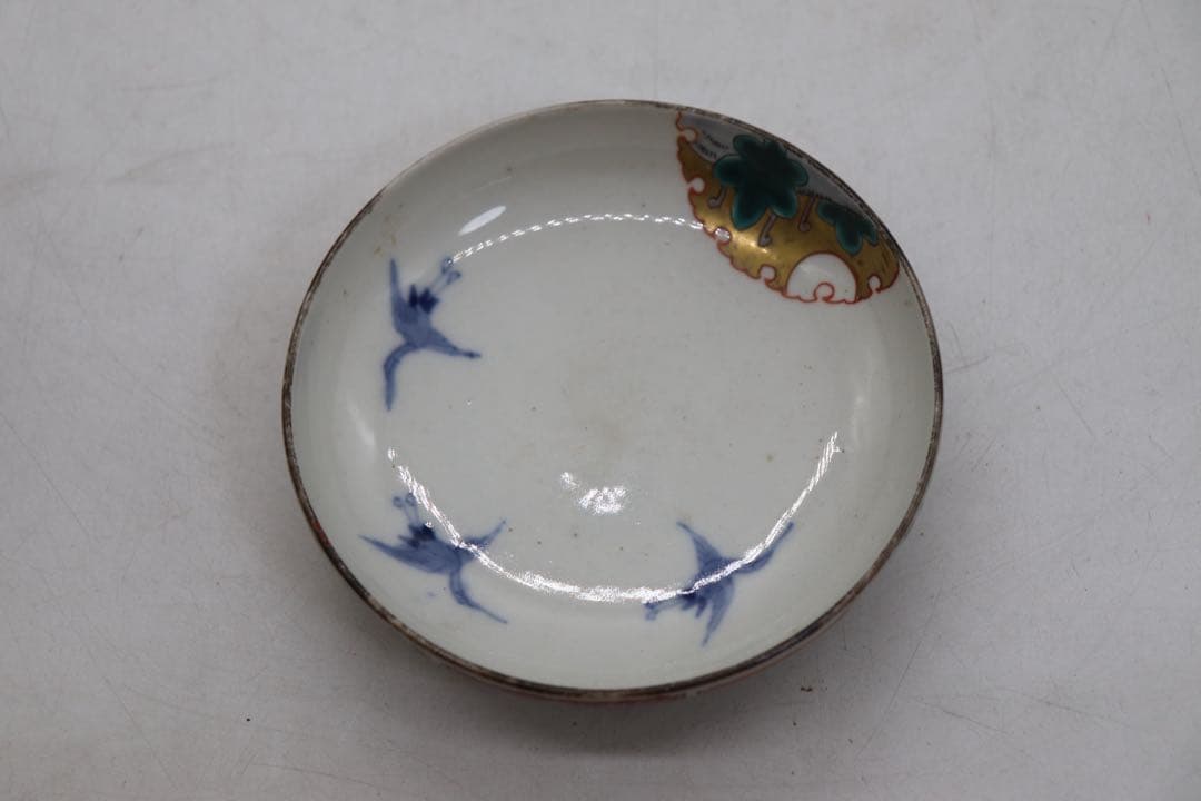 江戸　伊万里錦絵　蓋茶碗5点① アンティーク　送料込み251112