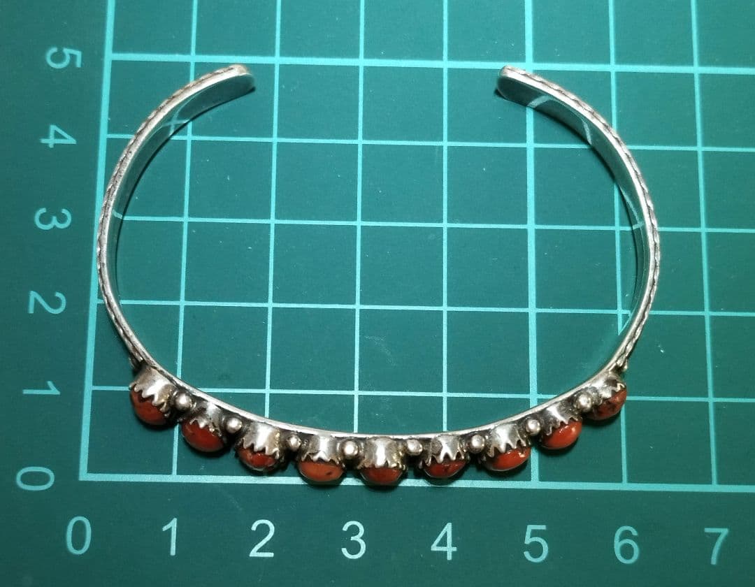 インディアンジュエリー　ナバホ族　ターコイズバングル