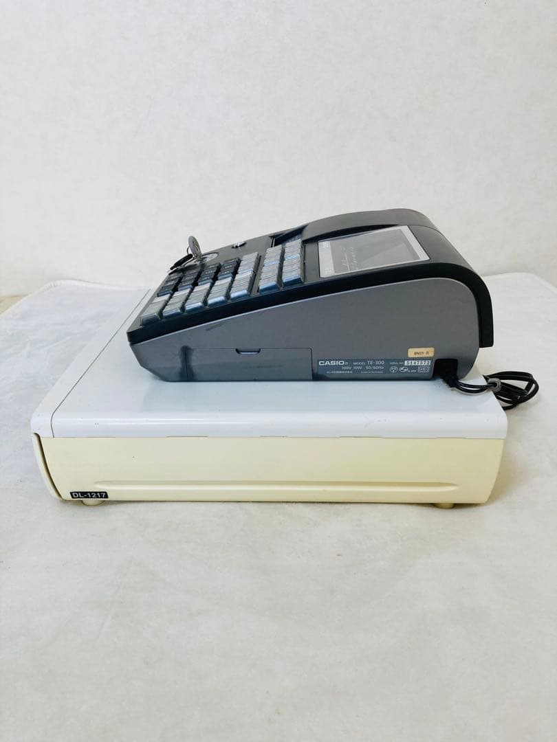 カシオ　CASIO　電子レジスター　レジ　TE-300　TE300　黒色ブラック