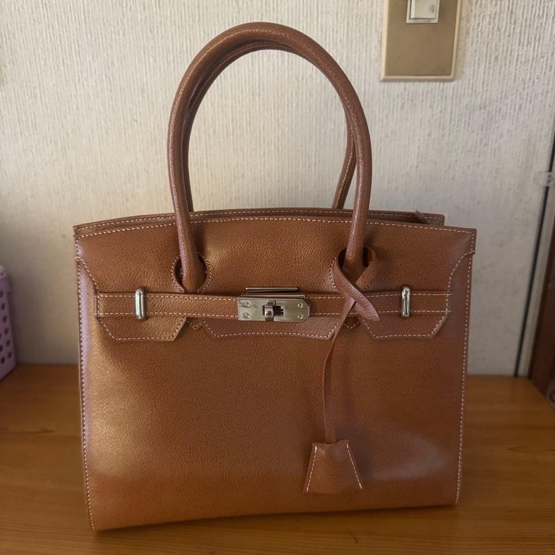 濱野 ハマノ HAMANO 本皮 ハンドバッグ