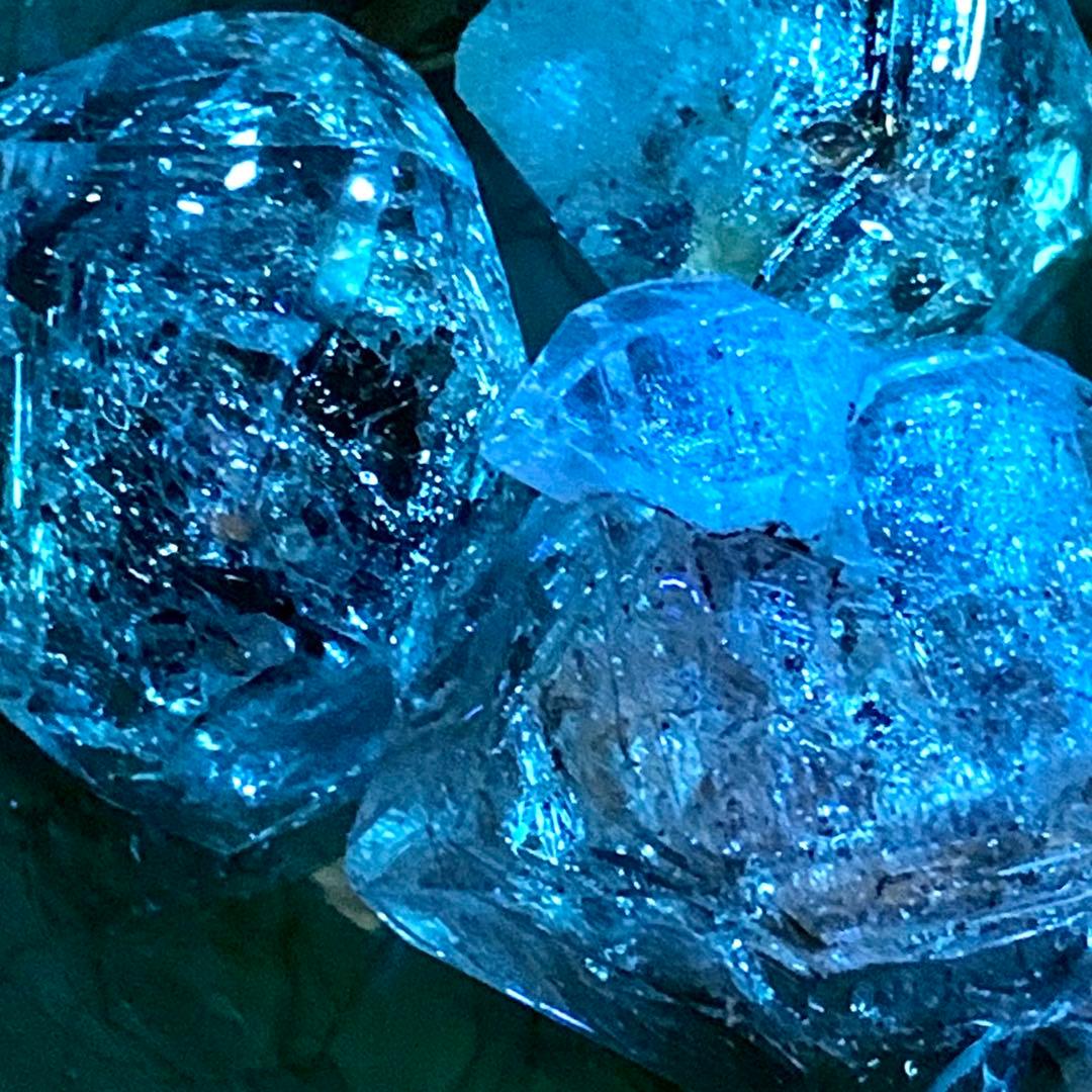 ペトロレアムクォーツ(中)10個セットl/蛍光水晶