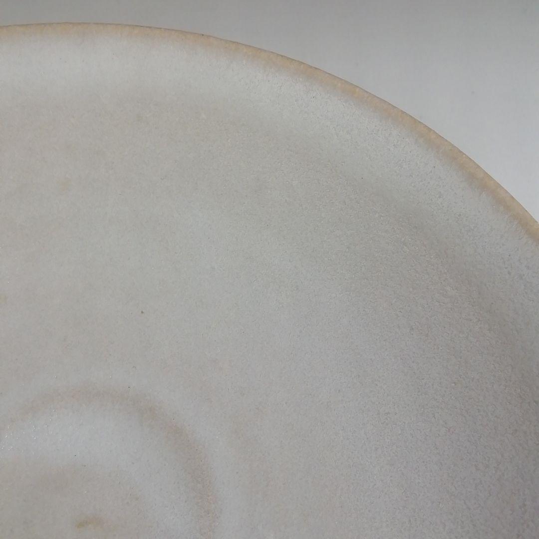 Ｓ９５５　茶碗　『白釉　平茶碗』『北村暢男 作』　共箱　抹茶碗　茶道具