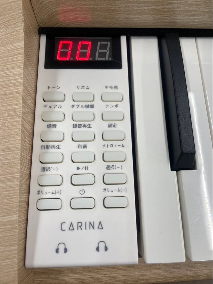 電子ピアノ88鍵盤　給電タイプ　木目調ボディ　オークベージュ