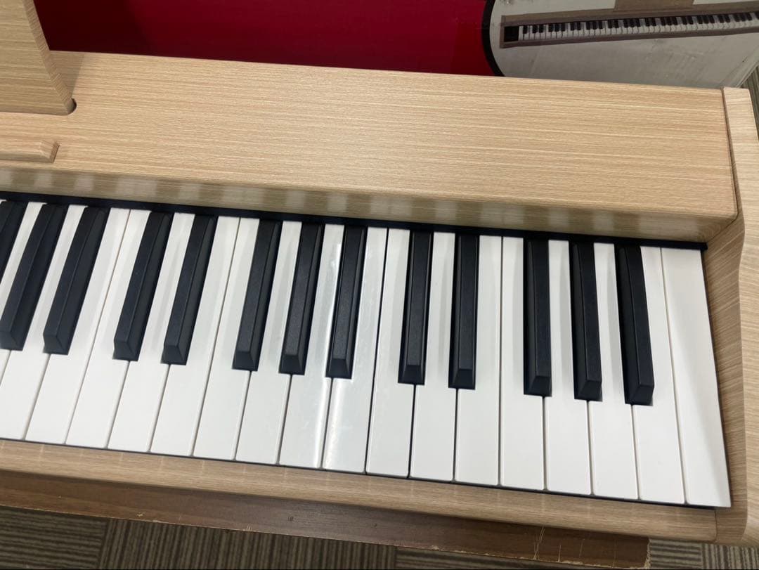 電子ピアノ88鍵盤　給電タイプ　木目調ボディ　オークベージュ