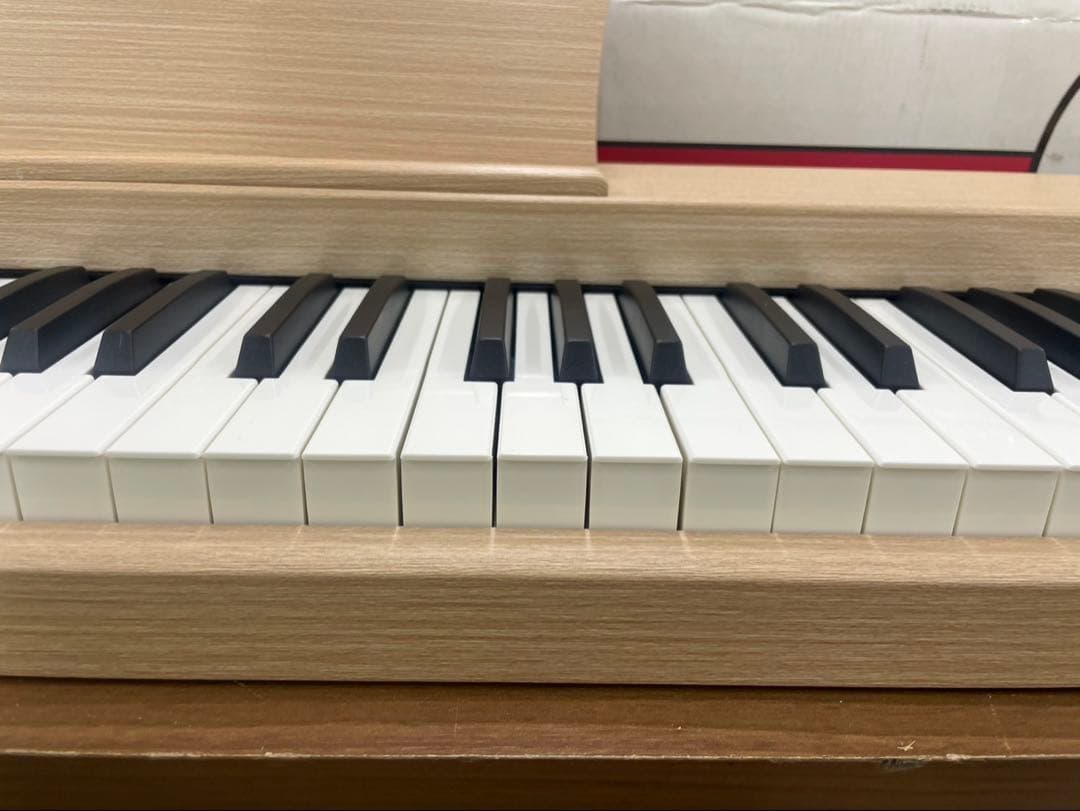 電子ピアノ88鍵盤　給電タイプ　木目調ボディ　オークベージュ