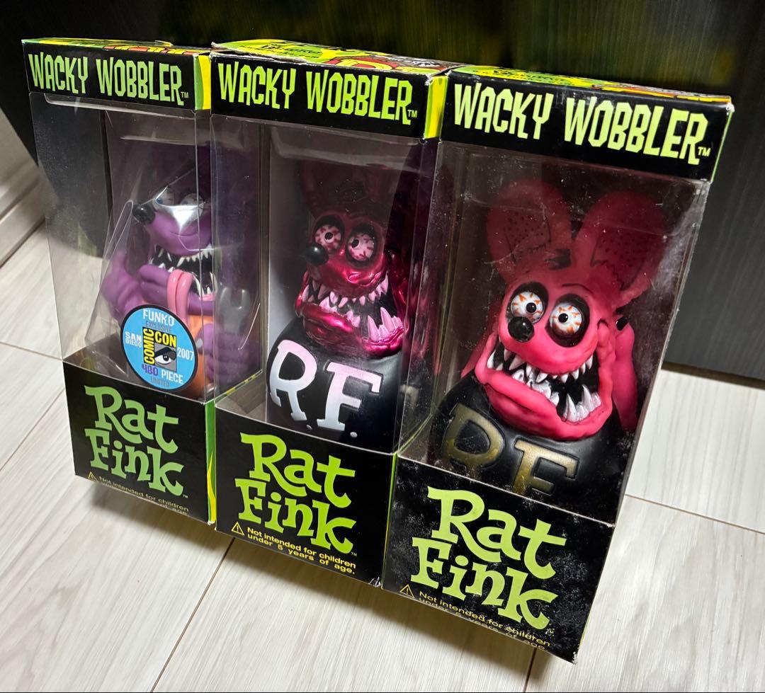 ★Rat Fink★フィギュア PINK系 【3体セット】