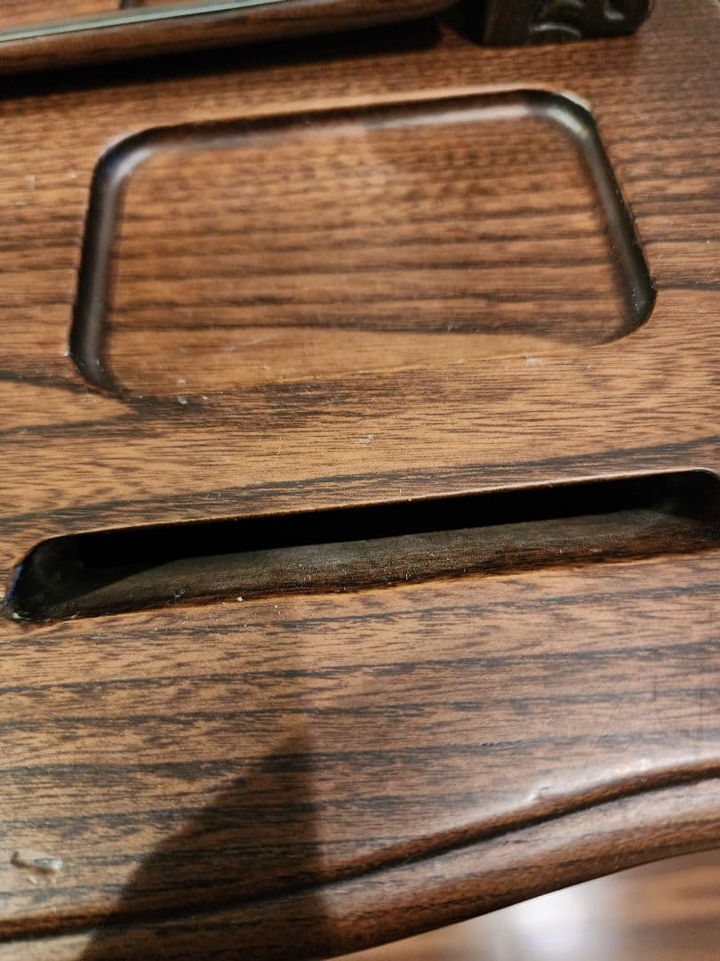 猫脚　アンティーク木製ドレッサー ミラー付き