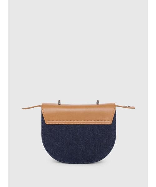 DIESEL デニム レザー ショルダーバッグ
