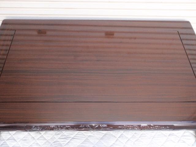 激安処分！新品 本物♪黒檀 無垢 5尺(150巾) 座敷机 唐木座卓 検/欅紫檀
