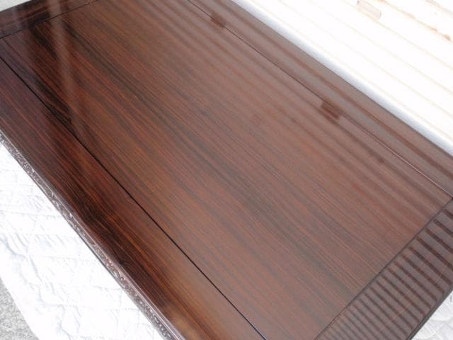 激安処分！新品 本物♪黒檀 無垢 5尺(150巾) 座敷机 唐木座卓 検/欅紫檀