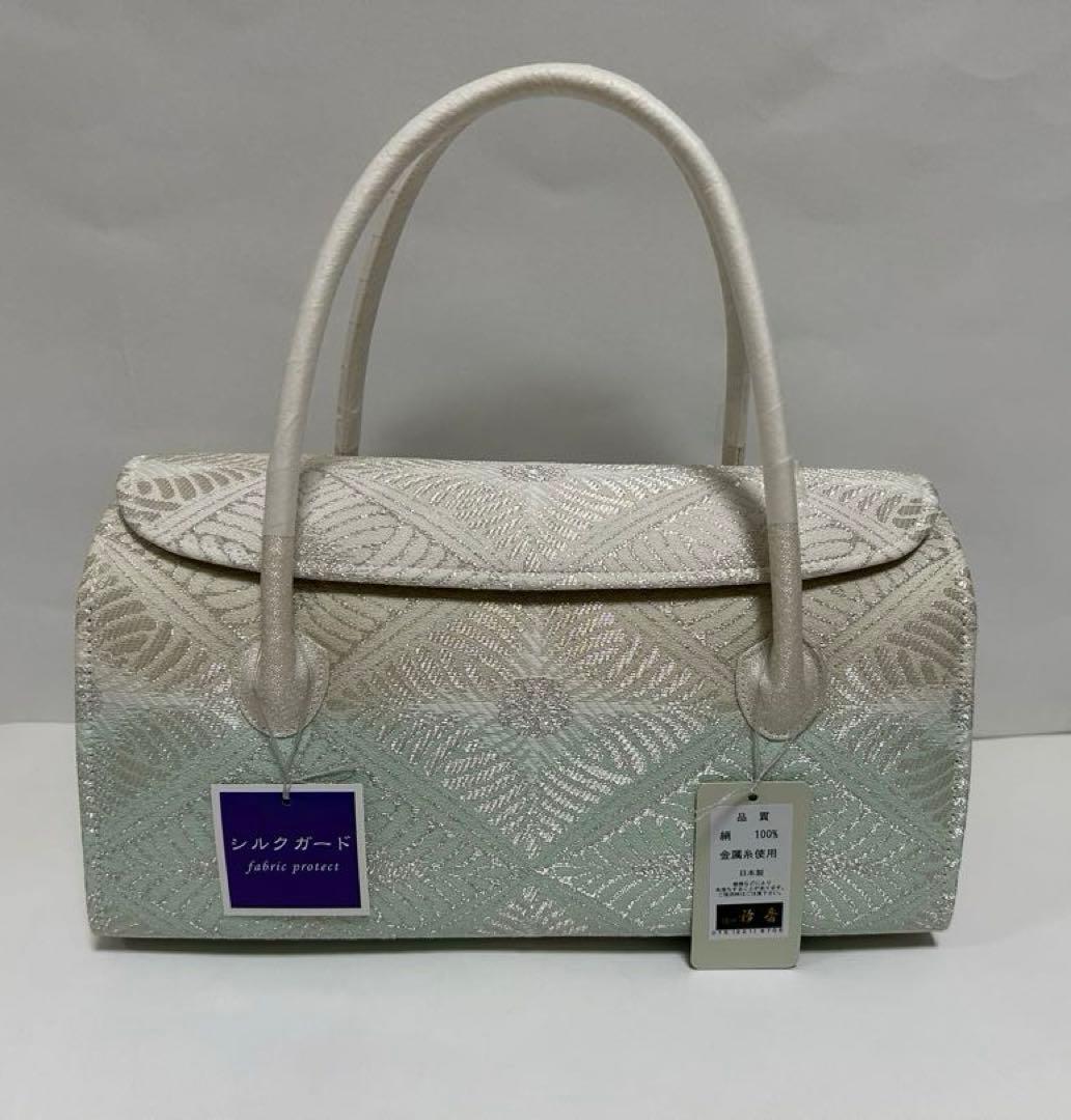 花！着物ようバック　かぶせバッグ　和装バック　あおりバック　利休バック