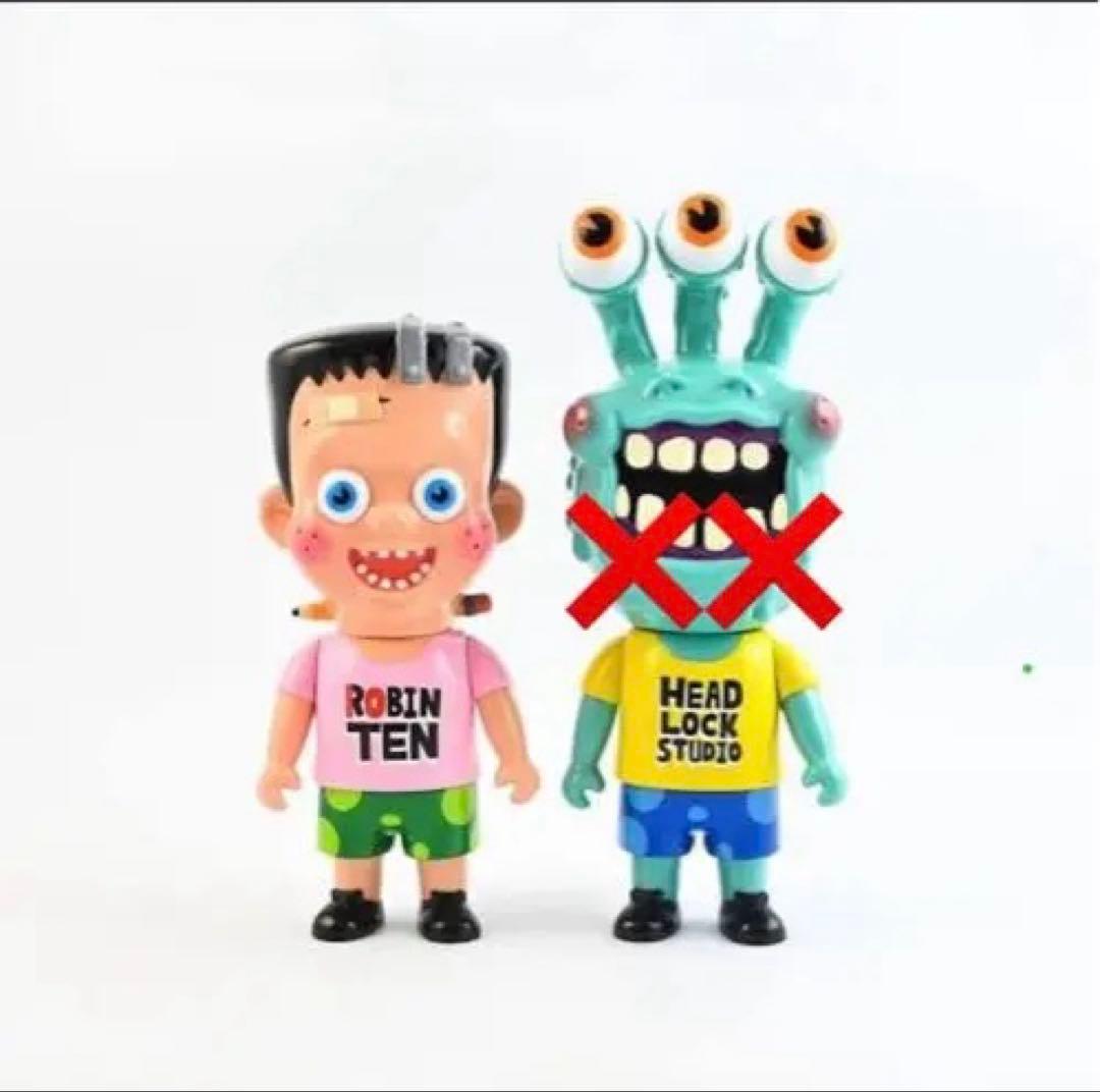 ソフビ　バラ　ロビンテン x ヘッドロックスタジオ Headlockstudio