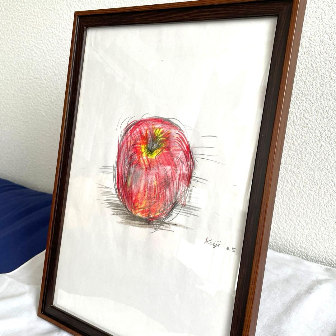 【色鉛筆画】りんご
