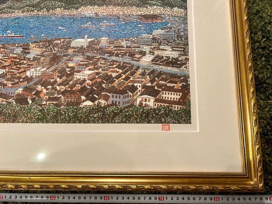 山下清 「長崎風景」 大判リトグラフ 限定300