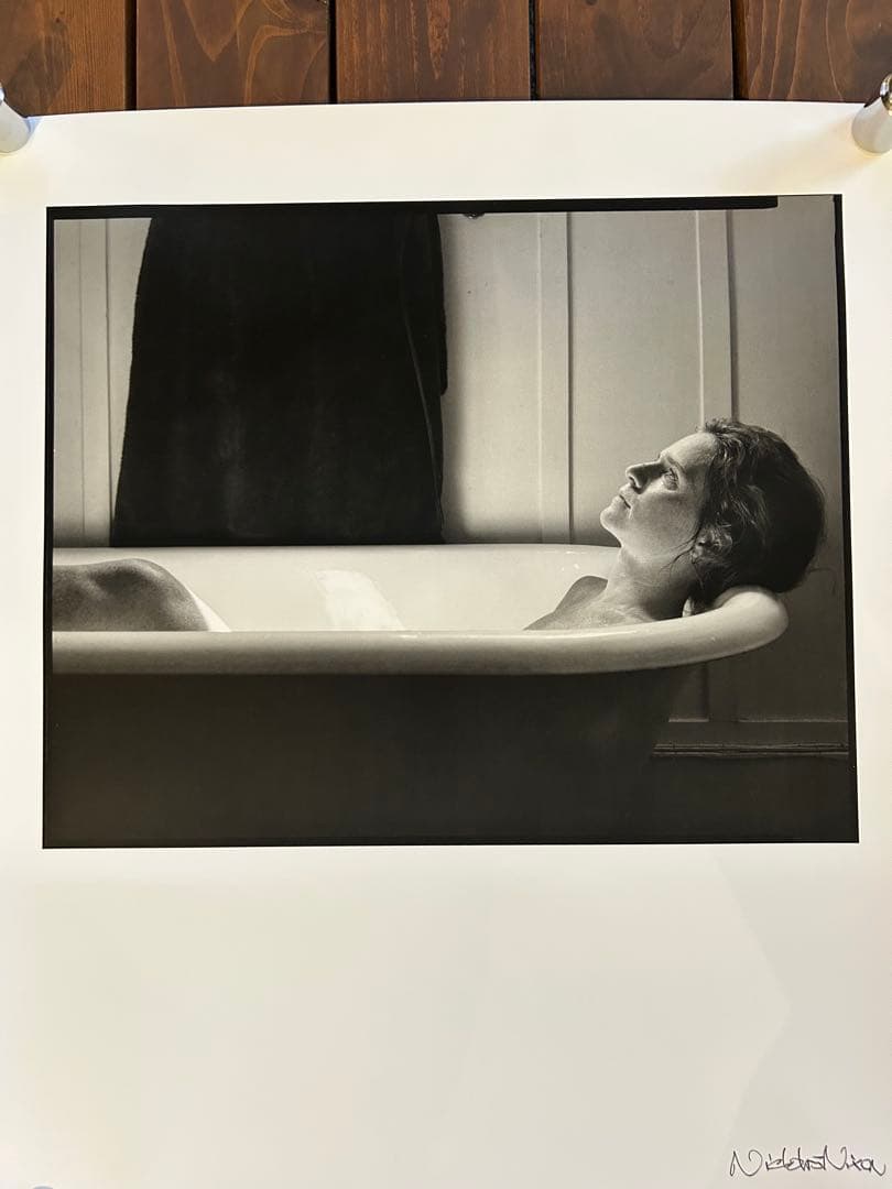 写真家Nicholas Nixon サイン入りエキシビションポスター