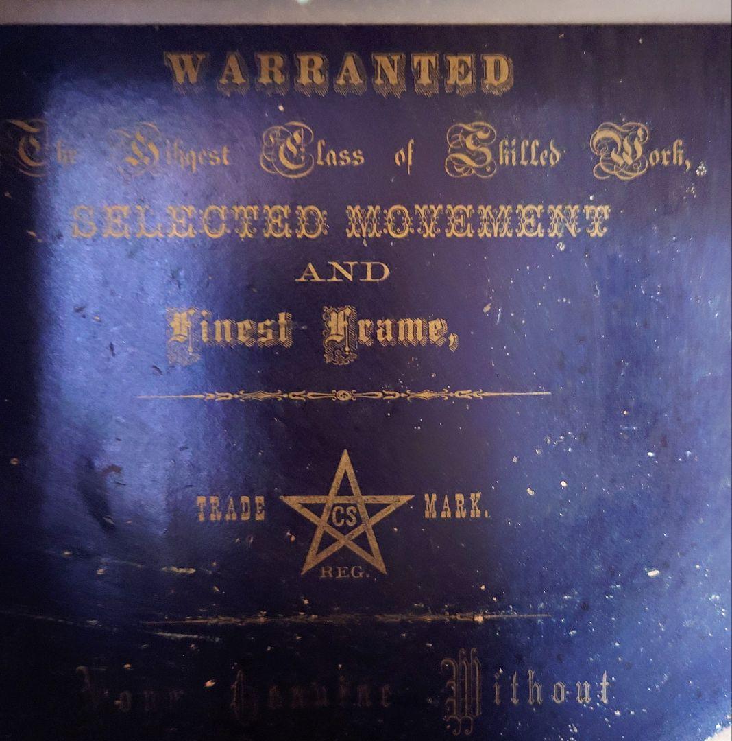 〈完動・美品〉渋谷時計製造所×WATERBURY　平金八角合長ゼンマイ振り子時計