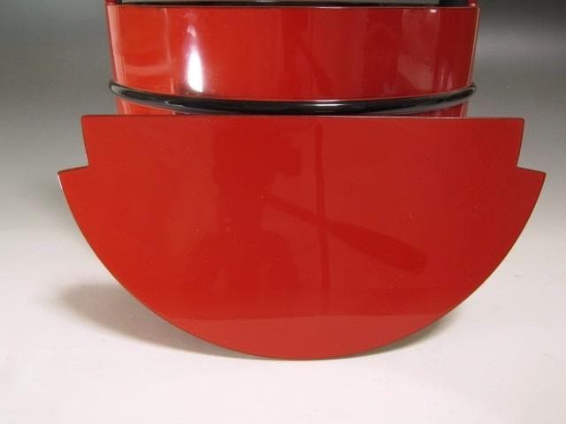 ★ 川端近左　朱手桶水指　表千家　十三代　即中斎の花押がございます★x407