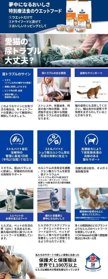 ヒルズ　猫用c/d シーディーマルチケアコンフォートシーフード48缶