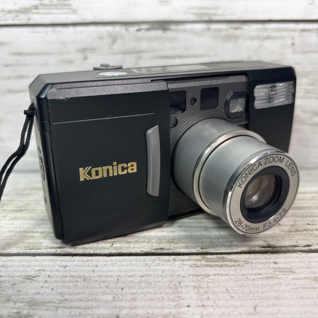 【動作良好】Konica フィルムカメラ Lexio 70 ブラック