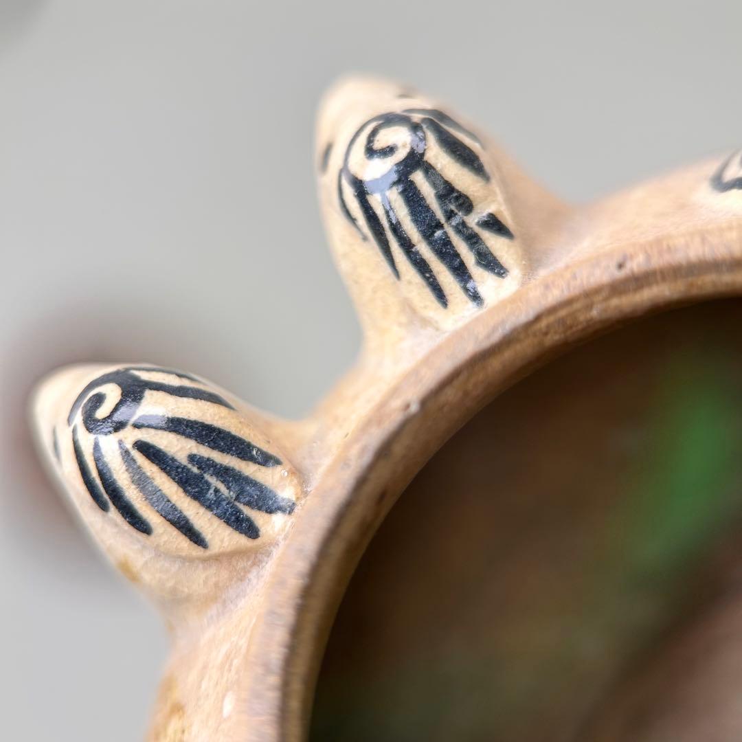 A065【タイ・骨董】宋胡録（スンコロク）鉄絵 小壺（1301年~1600年）