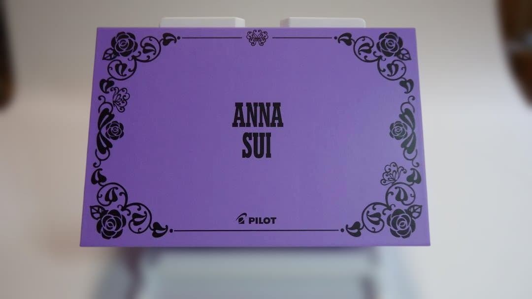 パイロット 万年筆 ANNA SUI 細字(F) 紫 ペンケース付【未使用】