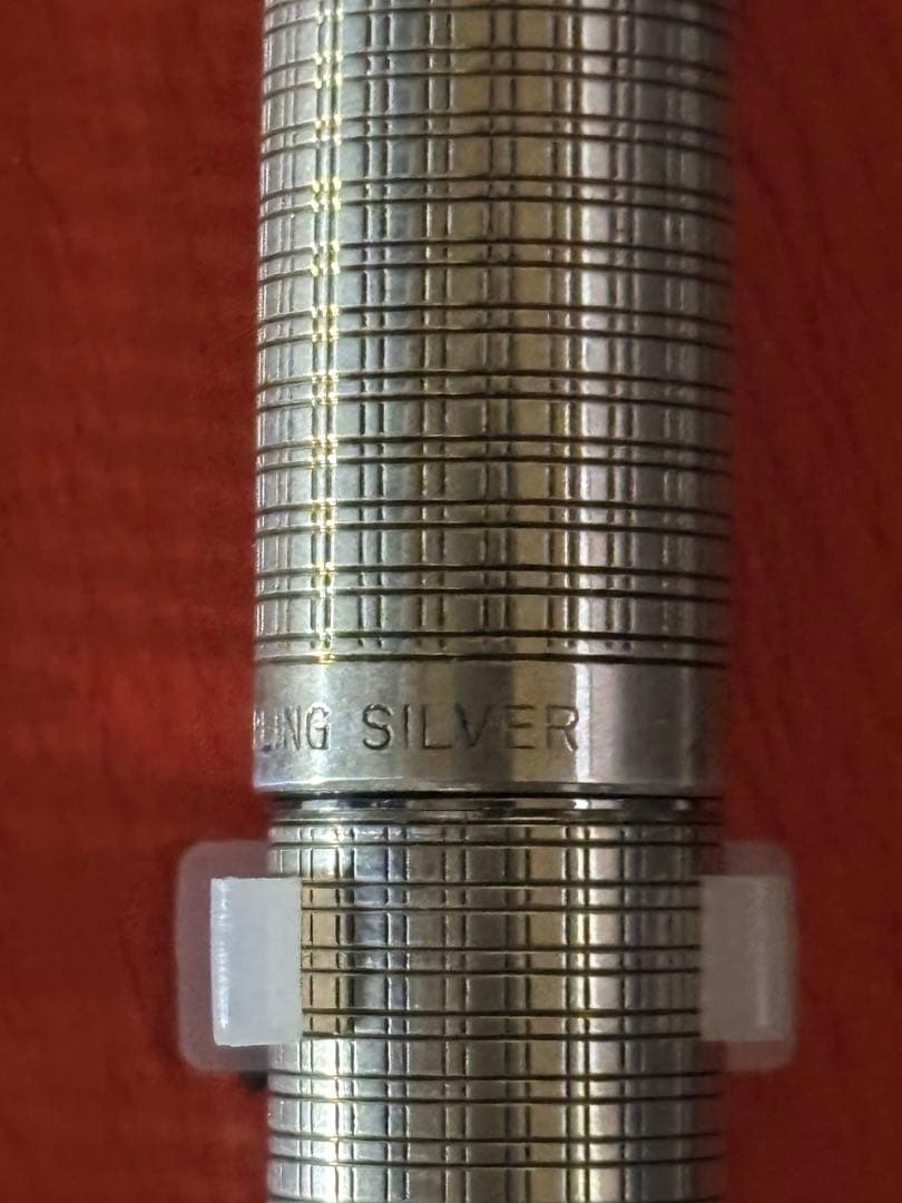 中古美品18KWG PLATINUM 万年筆 スターリングシルバー