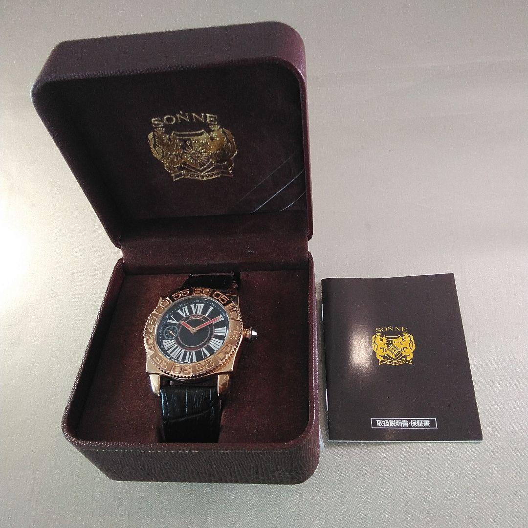 タティスJr品　腕時計メンズ　SONNEゴールド　since2000