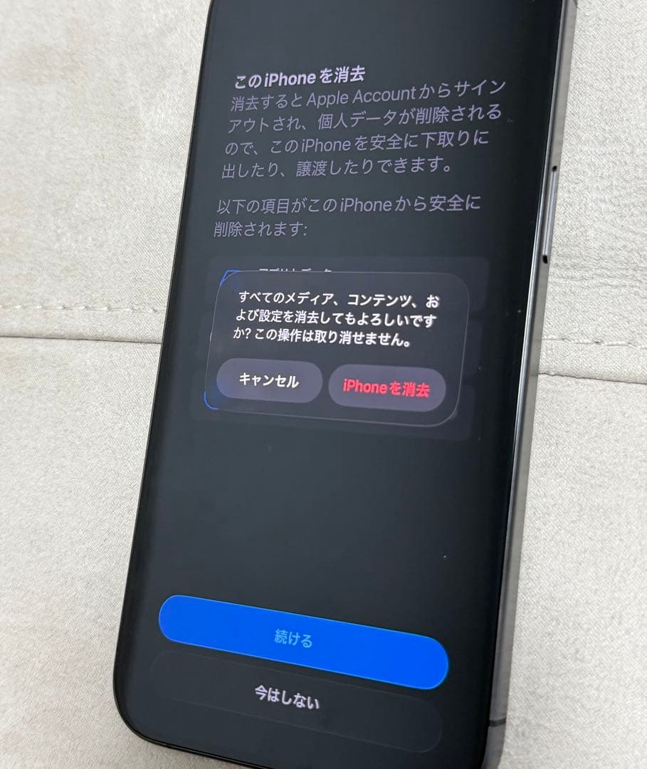 iPhone 15 Pro Max 256GB AppleCARE+ 加入済