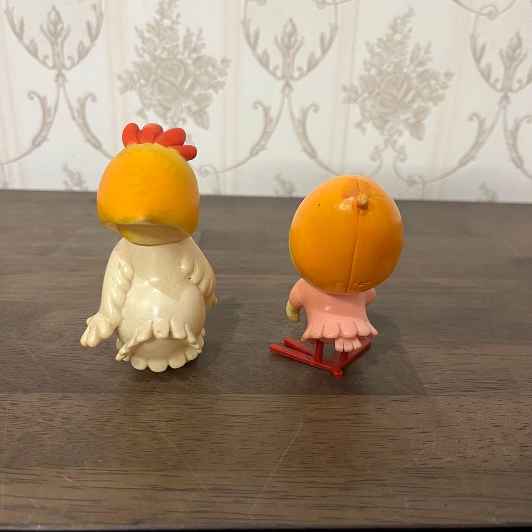 【アンティーク】ブルマァク カリメロ チェシラ＆プリシラ ソフビ人形 2体まとめ