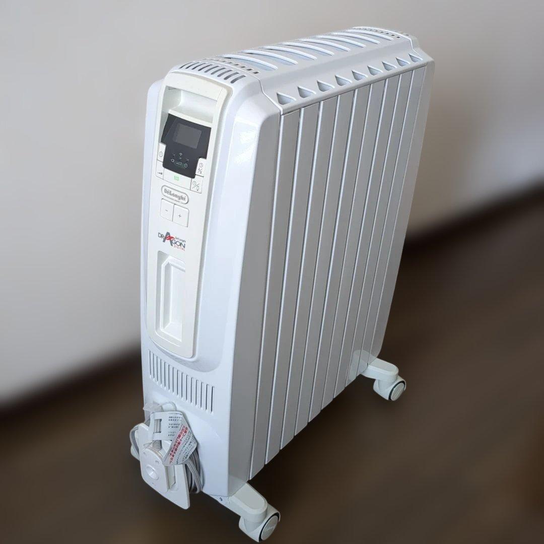 【De'Longhi】デロンギ DDQ0915-WH デジタルオイルヒーター