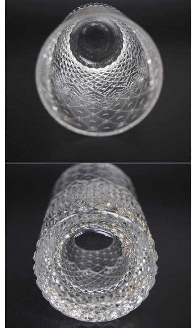 送料無料　伝統工芸士篠崎清一作　江戸切子グラス2点　篠崎硝子