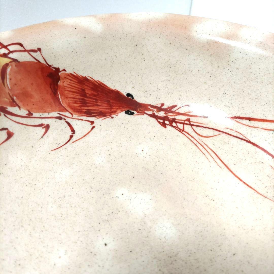 茶道具　菓子鉢　菓子器　海老図　三代 山川巌　蓮月尼手捏写　共箱　正月