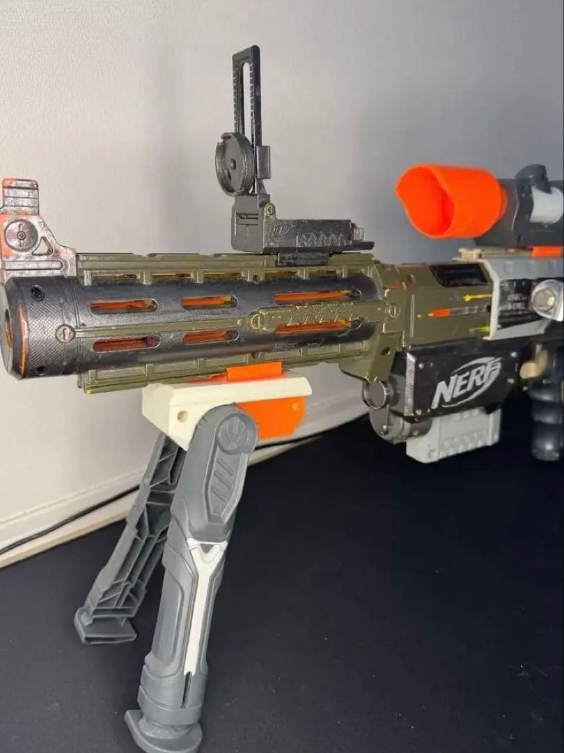 【NERF】魔改造 カスタム アタッチメント多数 スコープ付き 世界に一つ限定品