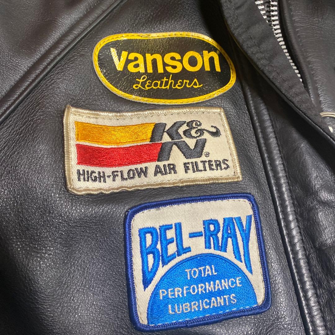 7*e様 VANSON バンソン レザージャケット　TC 34 ライダースジャケ