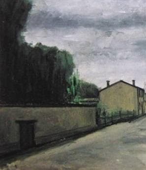 ベルナール・ビュッフェ、「La route」、希少画集の額装画、人気作品