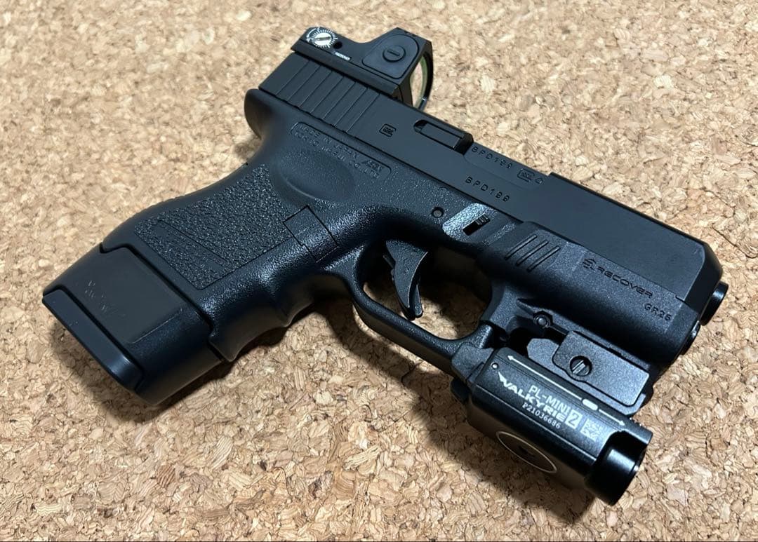 東京マルイG26 レール グリップアダプター オーライト ドットサイト