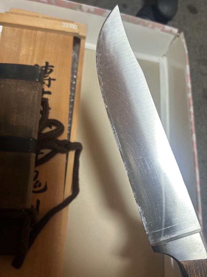 最終値下げ　傅古式摩鬼利(片刃）関兼常作 和式刃物