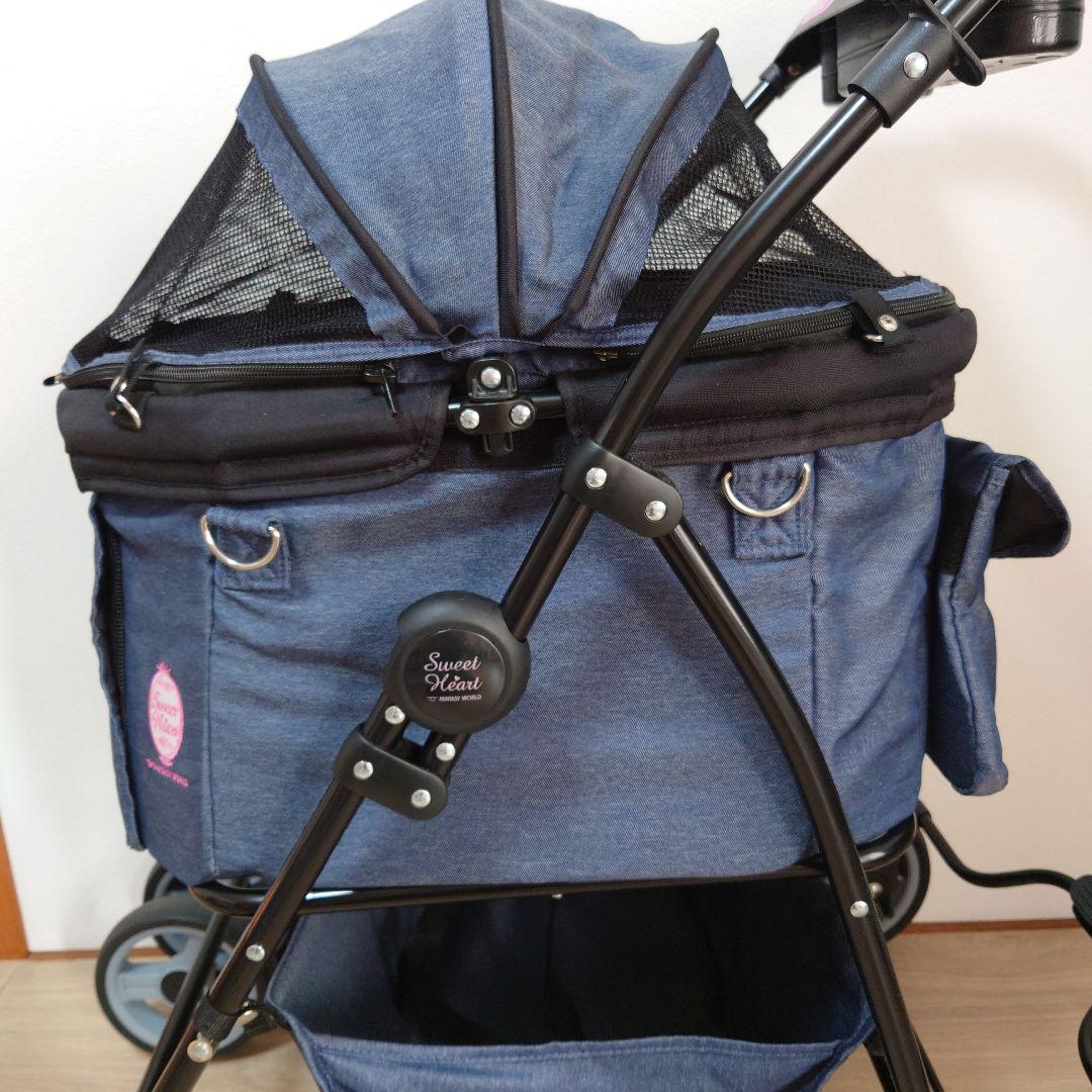 【美品】Sweet Heart スウィートハート ペットカート ☆デニム☆