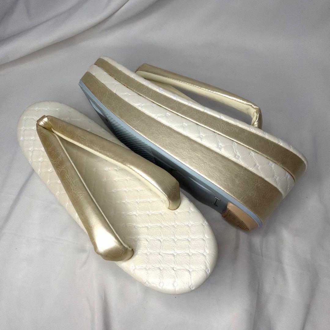 新品　2026年最新モデル　草履　バッグ　セット　振袖用　白　日本製　フリー